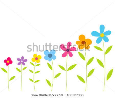 Flower Row Clip Art