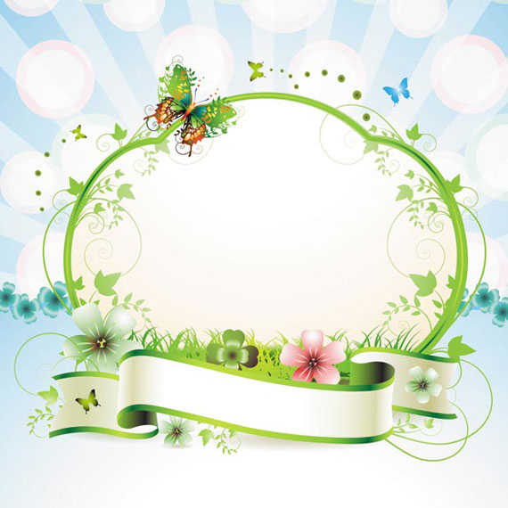 Flower Vector Floral Frame