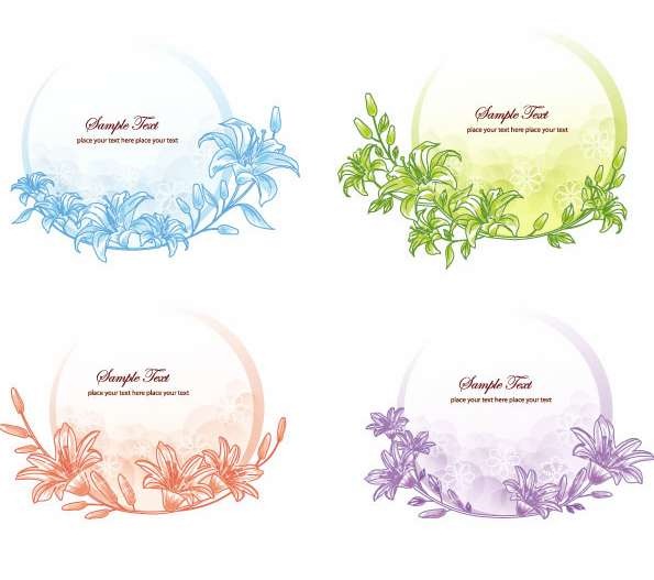 Flower Vector Floral Frame