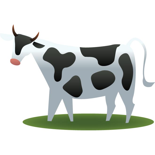 Free Cow Vector Illustration