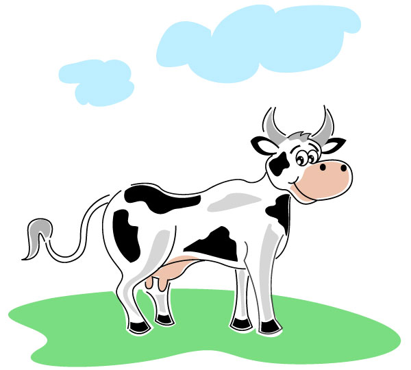 Free Cow Vector Illustration