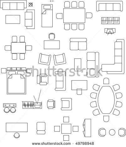 Free Floor Plan Furniture Symbols