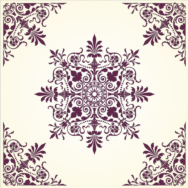 Free Flower Vector Ornaments