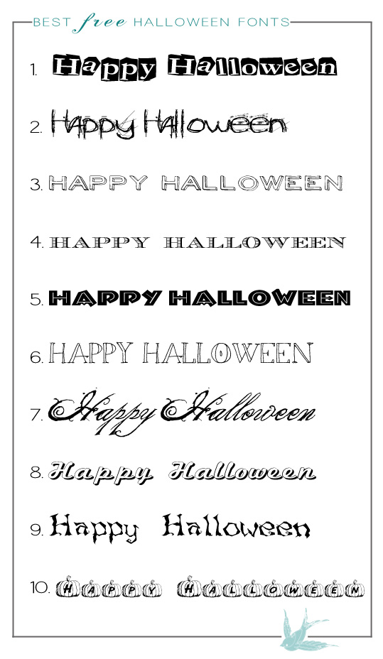 11 Best Halloween Fonts Images