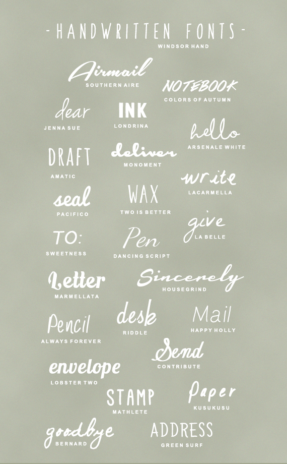 Free Handwritten Fonts Free Handwritten Fonts