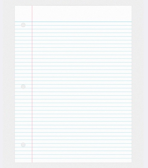 Free Notebook Paper Template