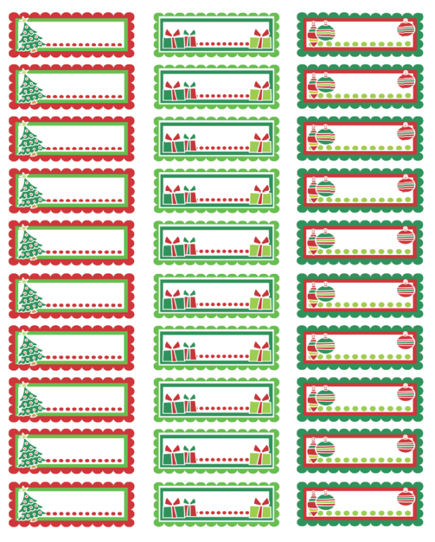 Free Printable Christmas Address Labels Free Printable Christmas Address Labels