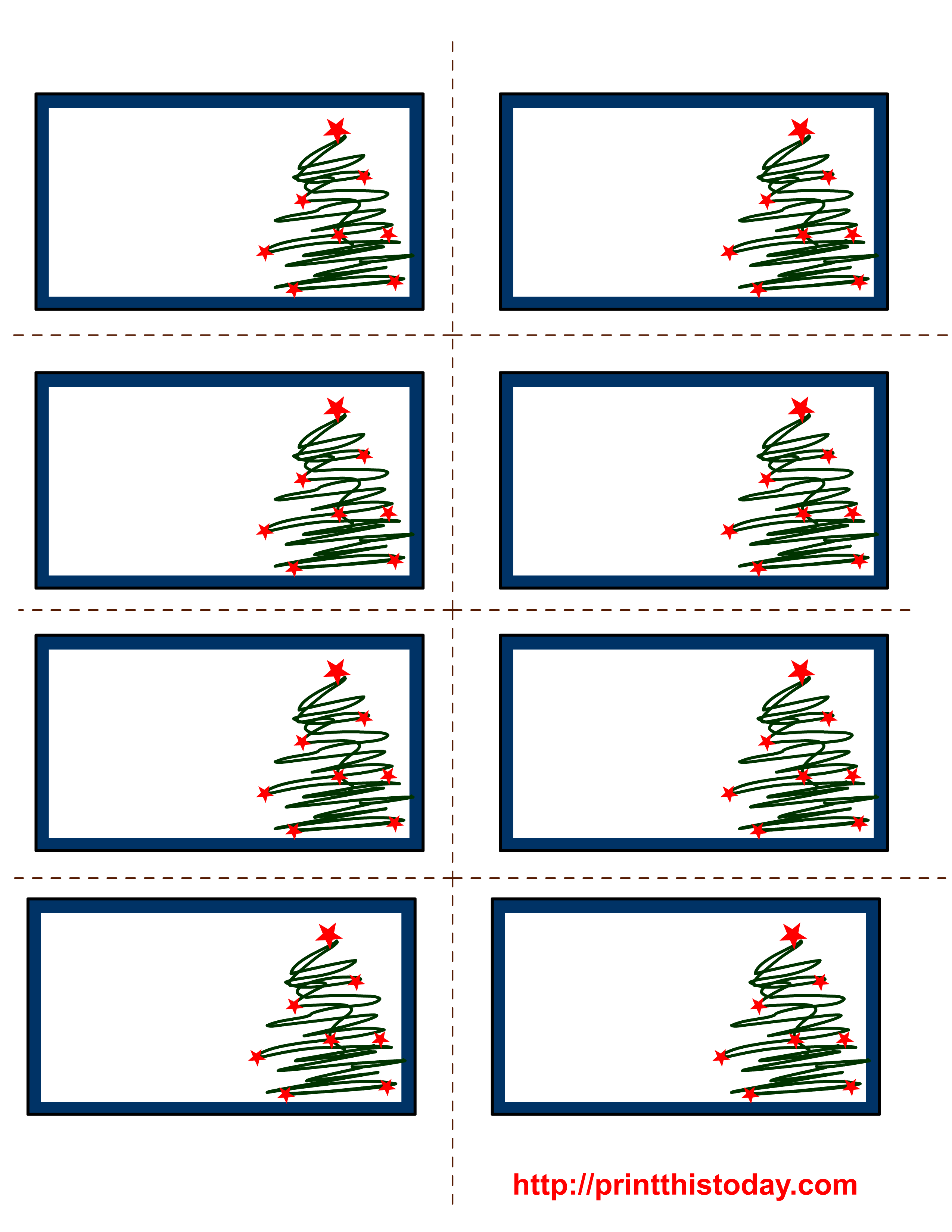 22 Free Christmas Printable Label Template Design Images - Free Inside Free Printable Return Address Labels Templates
