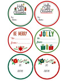 Free Printable Round Christmas Labels Templates Free Printable Round Christmas Labels Templates