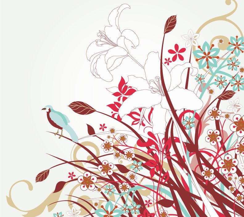 19 Photos of Free Floral Vector Art