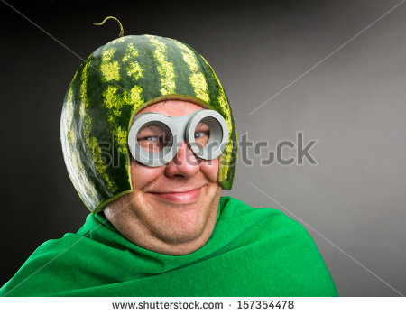 Funny Black Guy with Watermelon