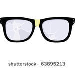 Geek Glasses Broken Icons
