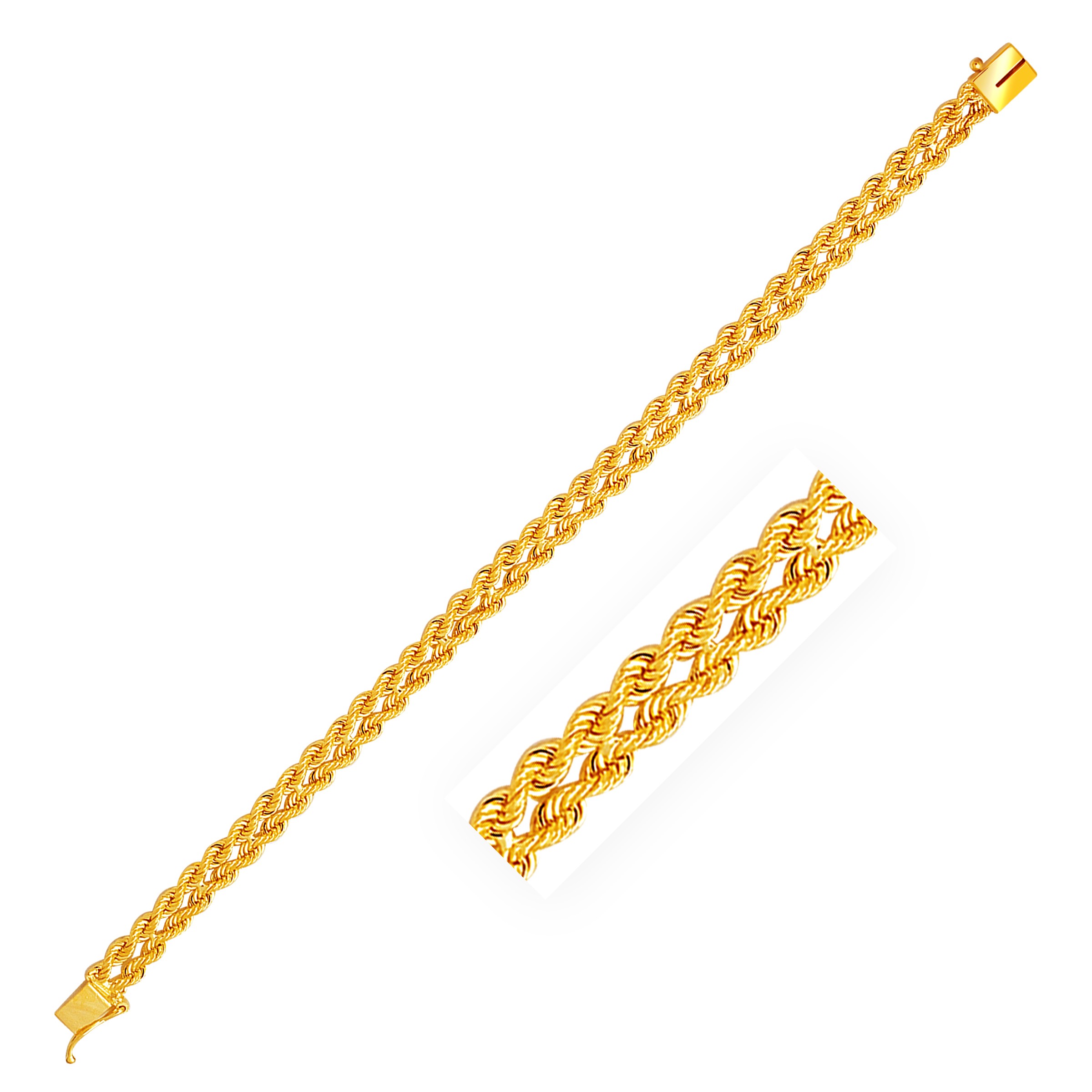 Gold Rope Chain Bracelet