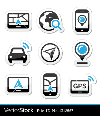 GPS Navigation Icons