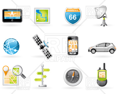 GPS Navigation Icons