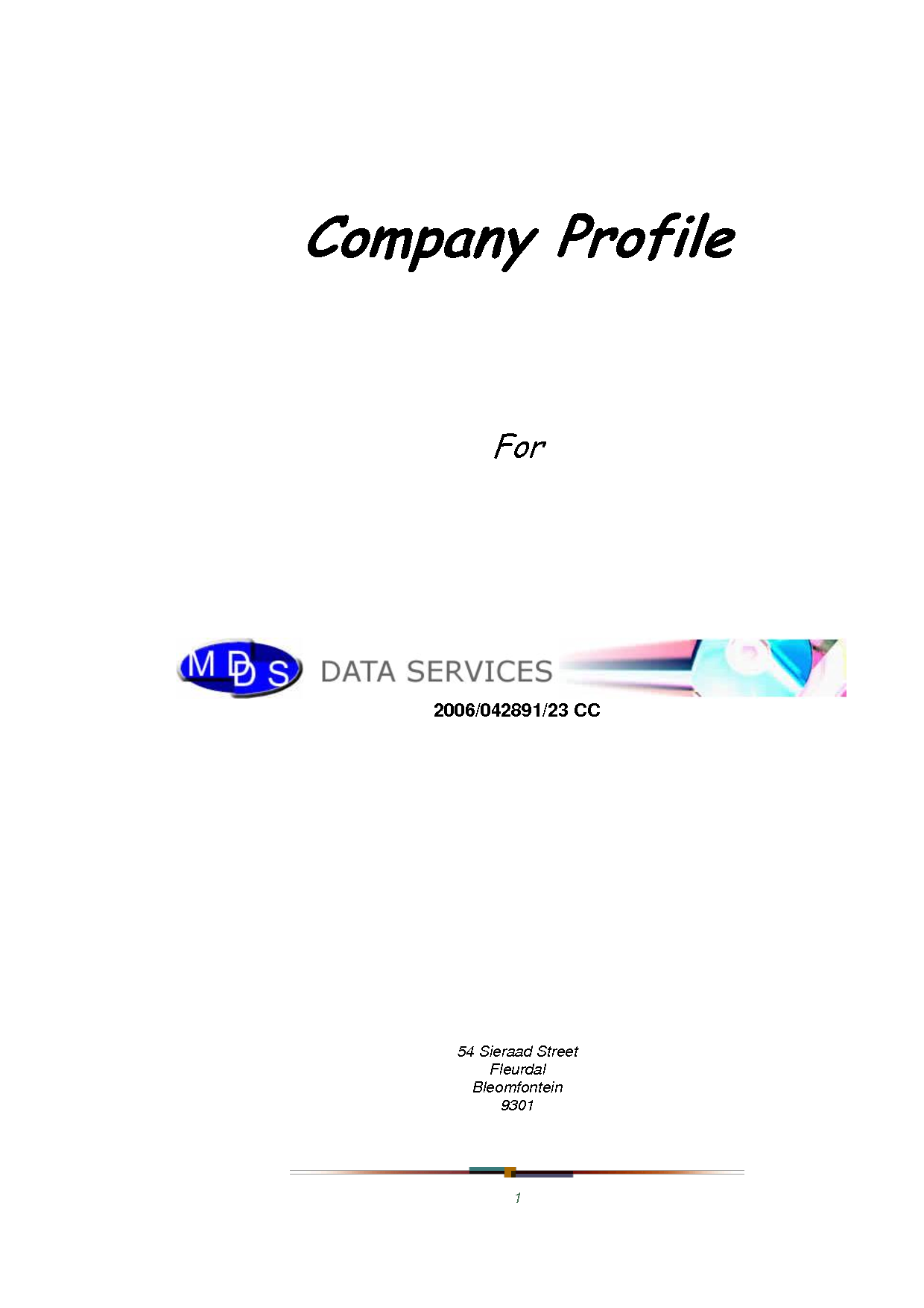 Graphic Design Company Profile Sample