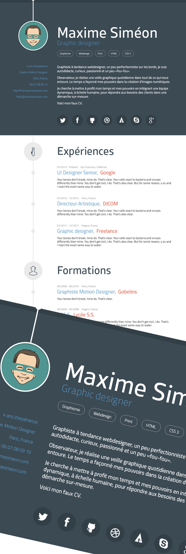 Graphic Design Resume Templates Free