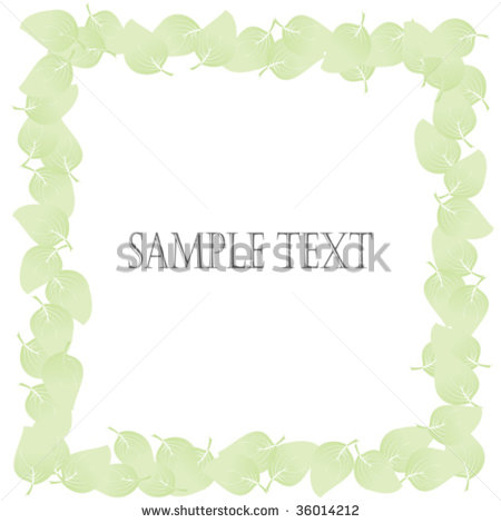 Green Leaf Border