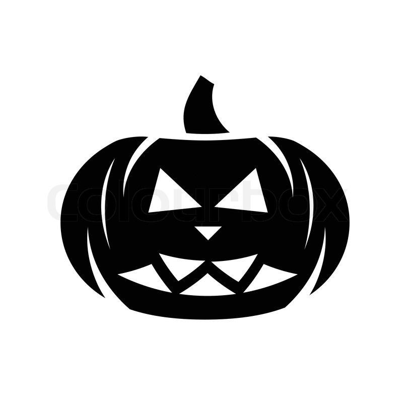 Halloween Black Pumpkin Icon