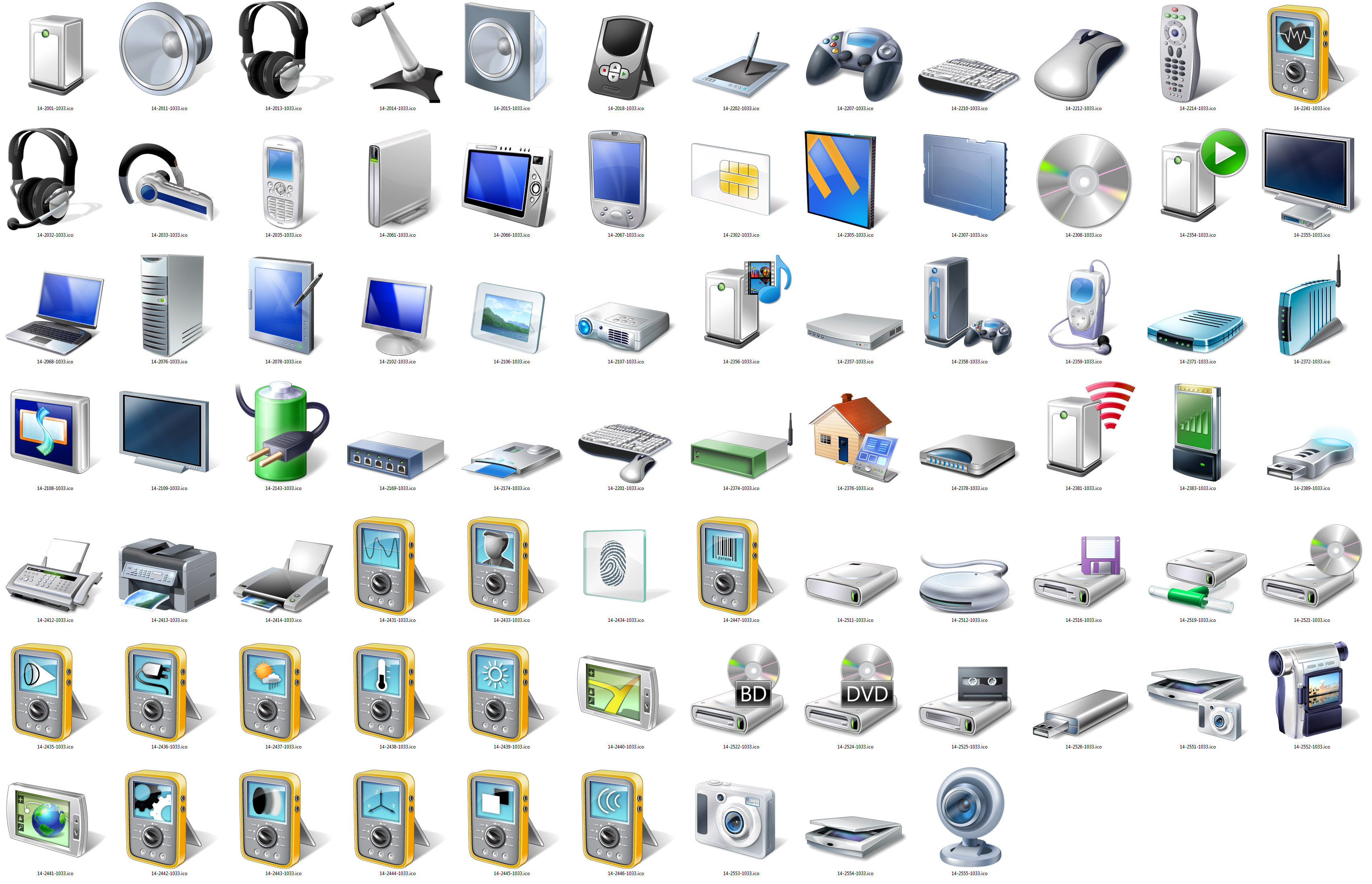 High Resolution Windows 7 Icons