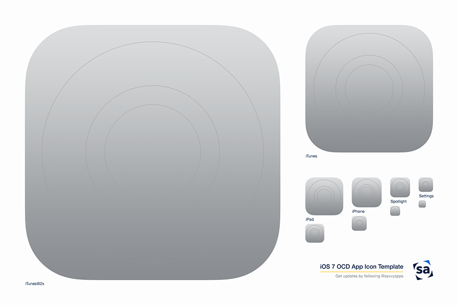 iOS 7 App Icon Template iOS 7 App Icon Template