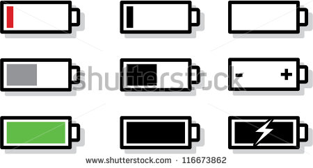 iPhone Battery Icon Vector