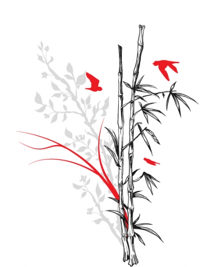 Japanese Flower Vector Art Japanese Flower Vector Art