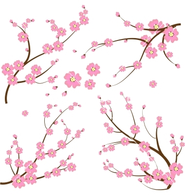 Japanese Flower Vector Art Japanese Flower Vector Art