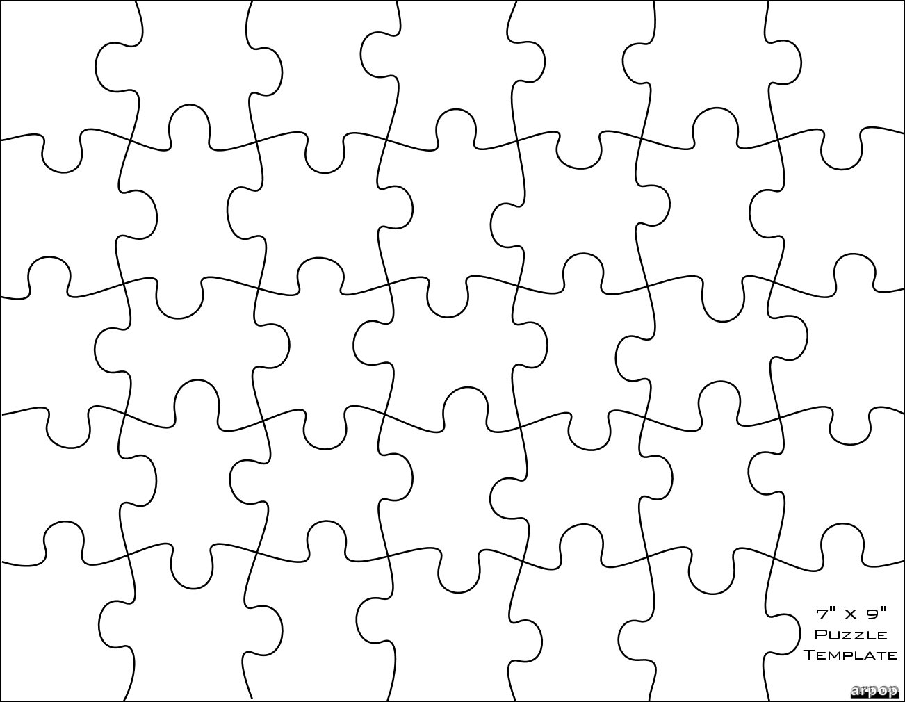 Jigsaw Puzzle Template