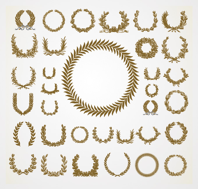 Laurel Wreath Vectors Free