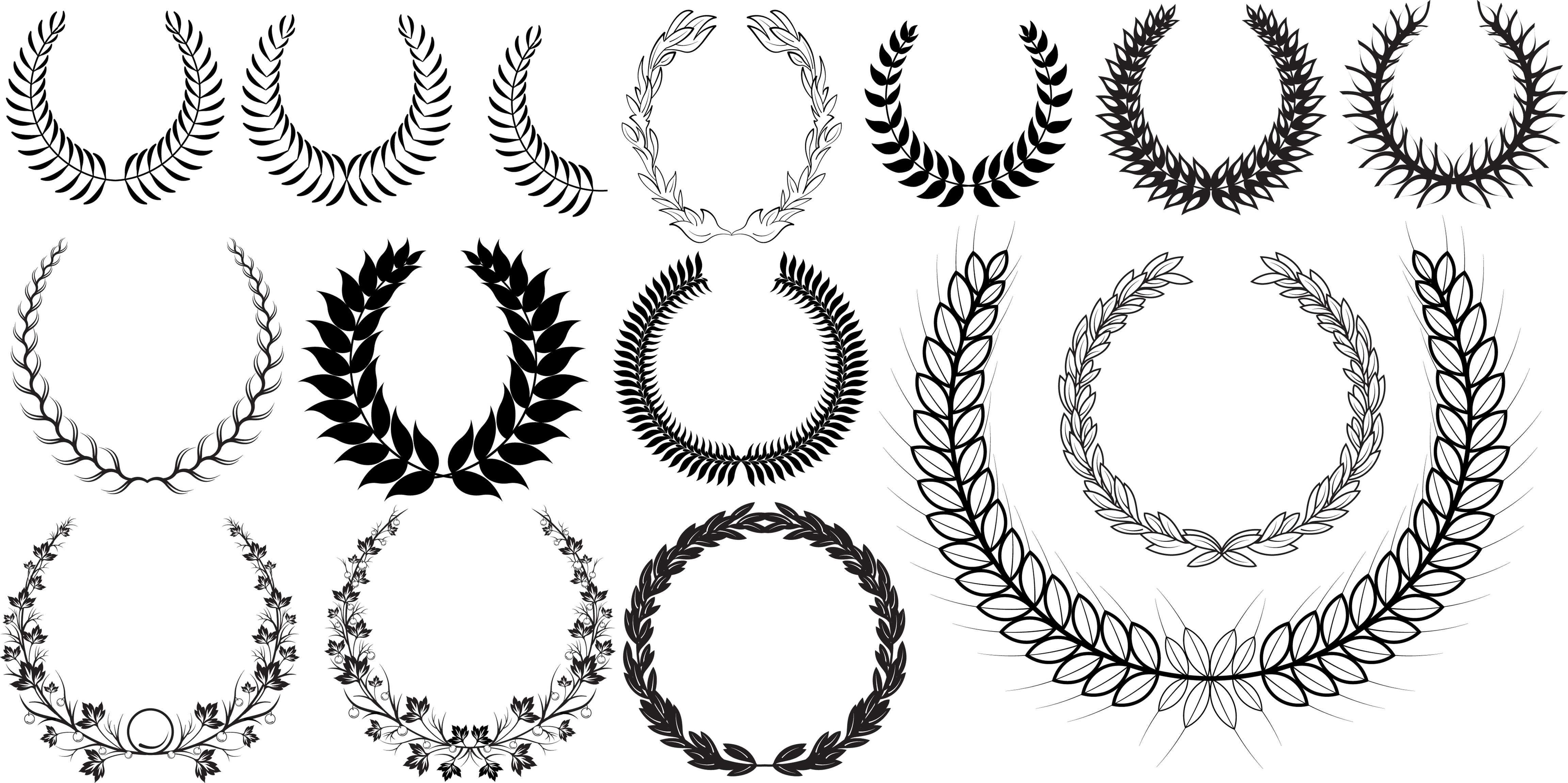 Laurel Wreath Vectors Free