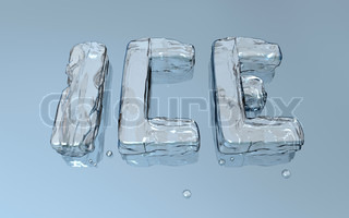 Letter Word Ice Clip Art