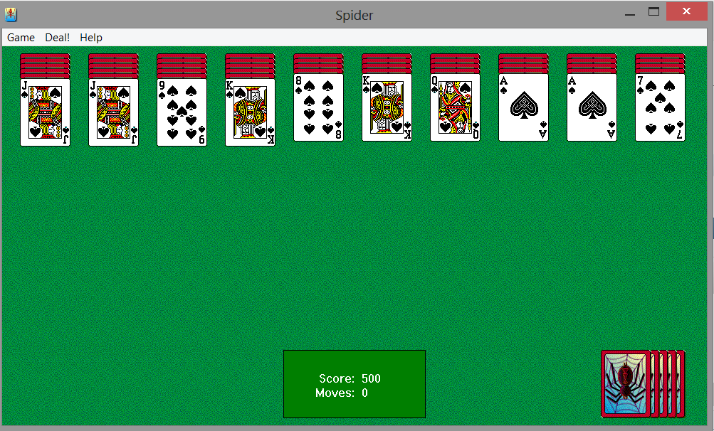 Microsoft Game Spider Solitaire