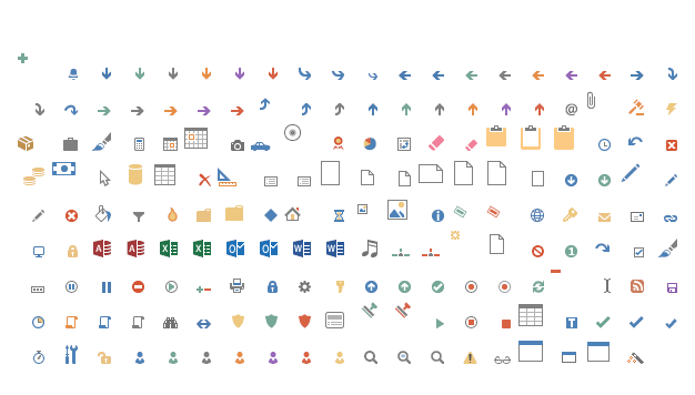 Microsoft Office Icons 2013 Vector