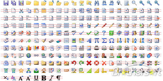 Microsoft Office Word Toolbar Icons