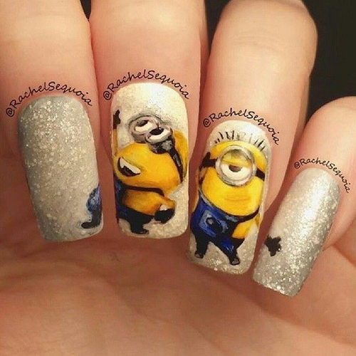 Minion Nail Art Designs