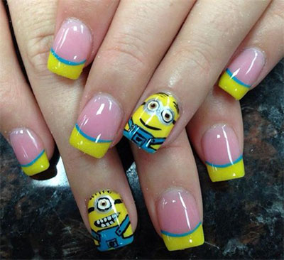 Minion Nail Art Designs