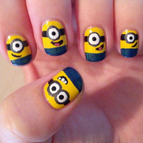 Minion Nail Designs