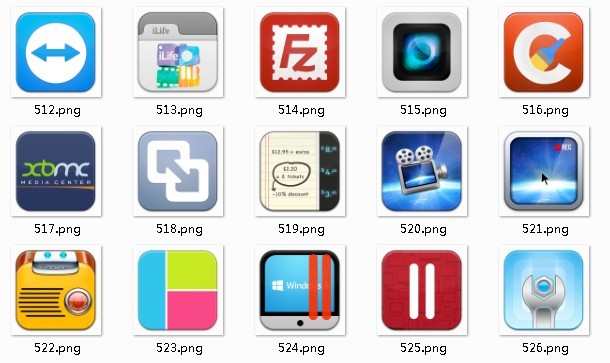 Mobile Application Icons Mobile Application Icons