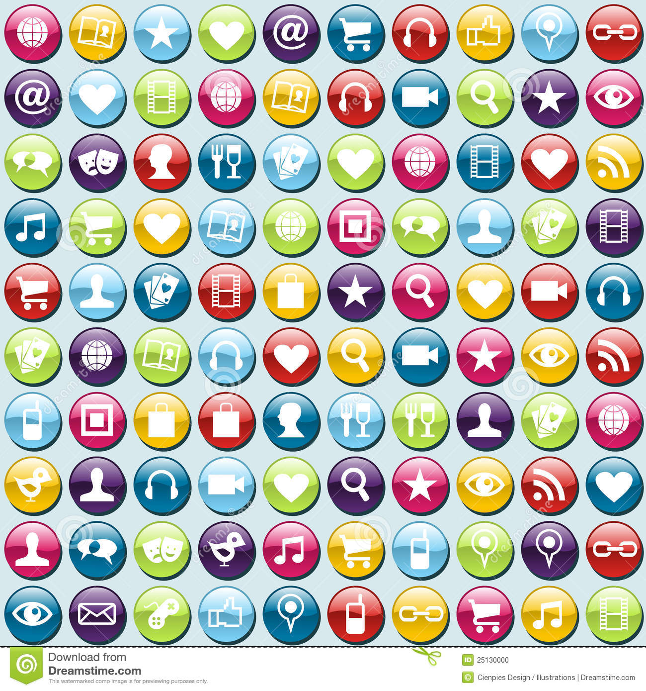 Mobile Phone App Icons