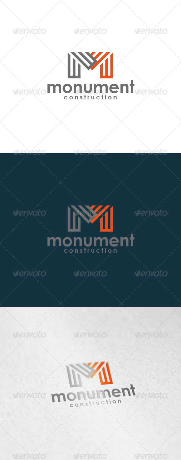 Monument Construction Logo
