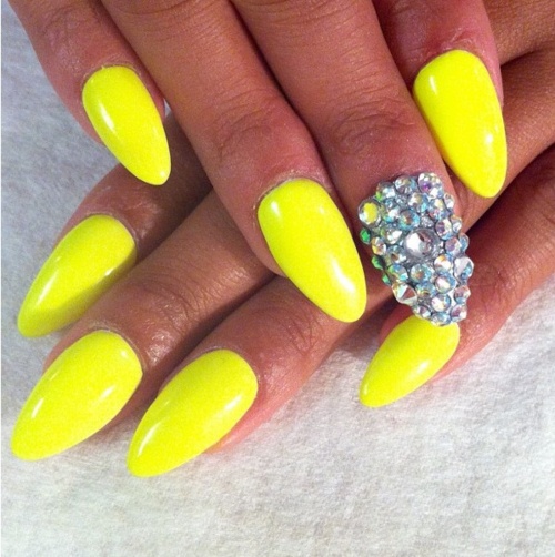 Neon Yellow Nail Designs