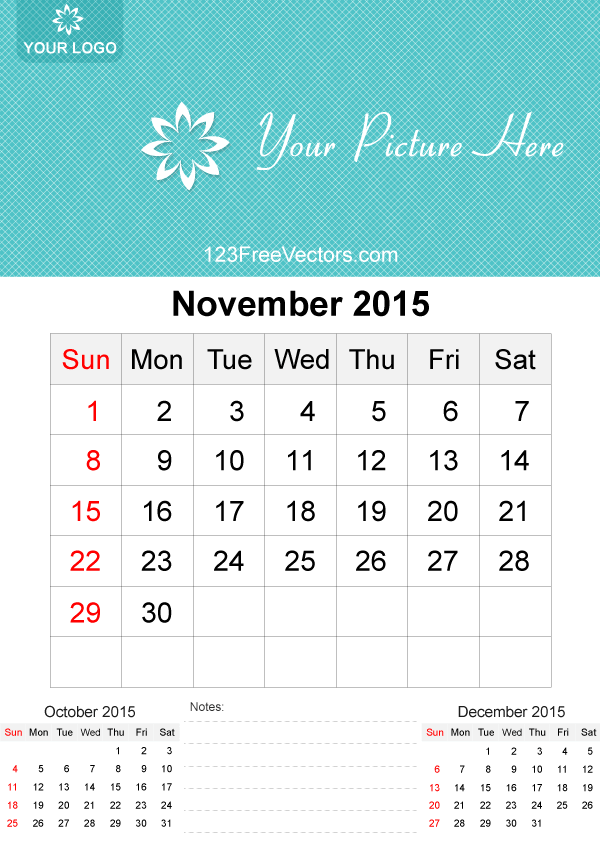 October 2015 Calendar Template