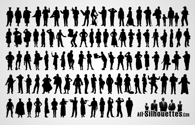 Person Silhouette Vector Free