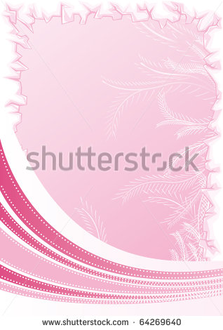 Pink Waves Background Border