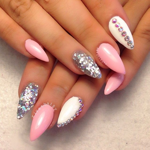 13 Pointy Nail Designs 2015 Images