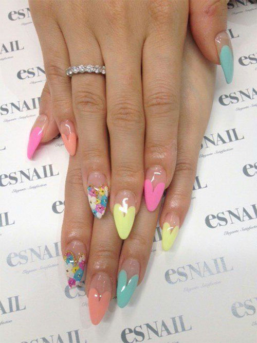 Pointy Nail Art Designs 2015