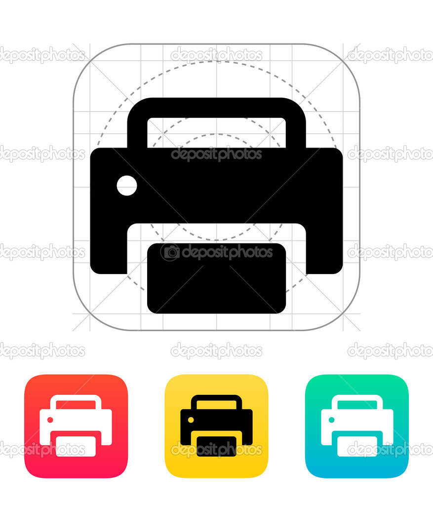 Print Icon Vector