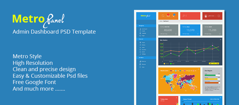 PSD Dashboard Template