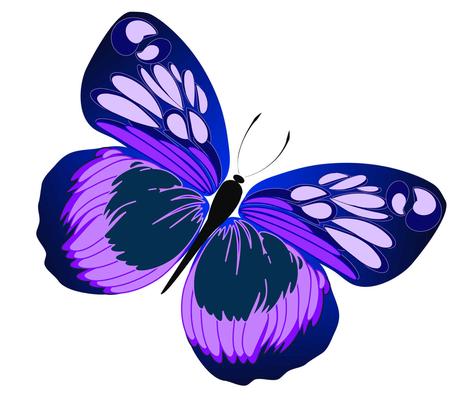 Purple Butterflies Clip Art